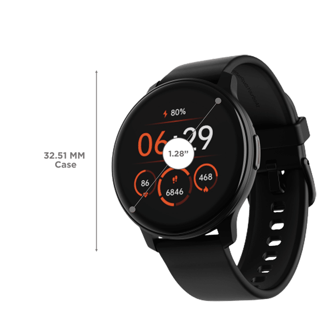boAt Lunar Call Smartwatch with Bluetooth Calling (32.5mm HD Display, IP68 Water Resistant, Active Black Strap) boAt Lunar Call Smartwatch with Bluetooth Calling (32.5mm HD Display, IP68 Water Resistant, Active Black Strap)