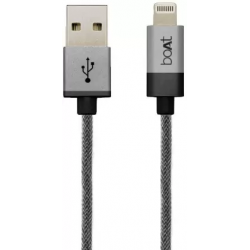 boAt LTGG500-1 Metallic Apple Certified Lightening Cable  (Compatible with Lightning Cable, Grey)