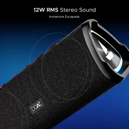 boAt Stone 750 with up to 12 HRS Playtime, LEDs & TWS Feature 12 W Bluetooth Speaker (Raging Black, Mono Channel) boAt Stone 750 with up to 12 HRS Playtime, LEDs & TWS Feature 12 W Bluetooth Speaker (Raging Black, Mono Channel)