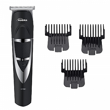 Kubra KB-2028 Rechargeable Cordless 50 Minutes Runtime Hair and Beard Trimmer for Men (Black)