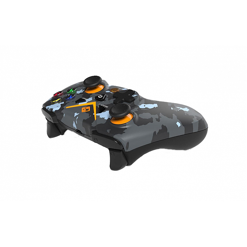 Cosmic Byte C3070W 2.4G Wireless Gamepad for PC PS3 Rubberized Texture Camo Black