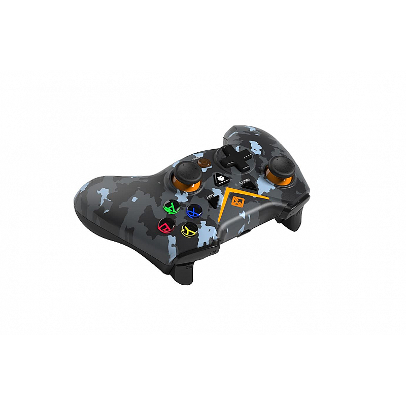 Cosmic Byte C3070W 2.4G Wireless Gamepad for PC PS3 Rubberized Texture Camo Black