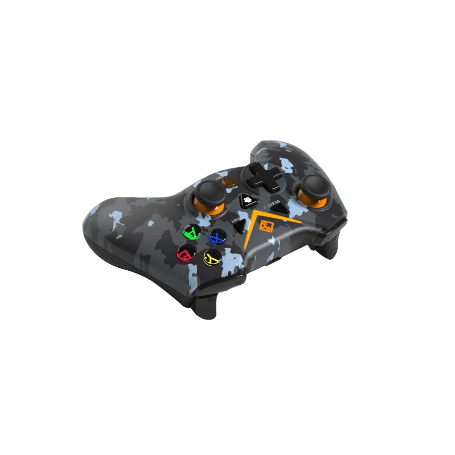 Cosmic Byte C3070W 2.4G Wireless Gamepad for PC PS3 Rubberized Texture Camo Black