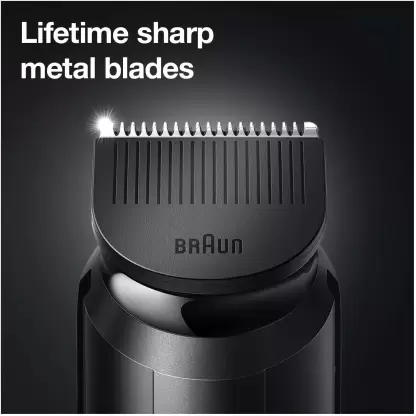 Braun BT5360, Beard Trimmer for Men, 39 Length Settings Sharp Blades, 100-min Runtime Grey Braun BT5360, Beard Trimmer for Men, 39 Length Settings Sharp Blades, 100-min Runtime Grey