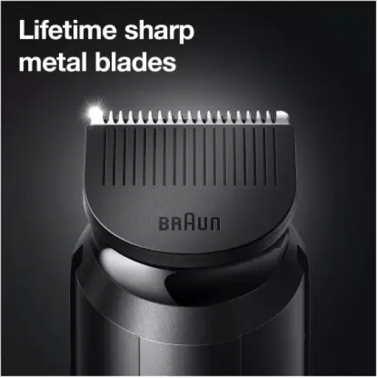 Braun BT5360, Beard Trimmer for Men, 39 Length Settings Sharp Blades, 100-min Runtime Grey