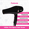 VEGA VHDP-03 Pro-Xpert 2200 W Hair Dryer BLACK