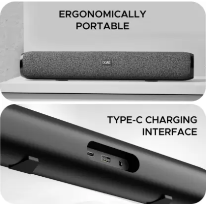 boAt Aavante Bar 590 with 25W RMS, Dual Passive Radiatior & 7 Hours Playback 25W Bluetooth Soundbar (Pebble Black, 2.0 Channel) boAt Aavante Bar 590 with 25W RMS, Dual Passive Radiatior & 7 Hours Playback 25W Bluetooth Soundbar (Pebble Black, 2.0 Channel)