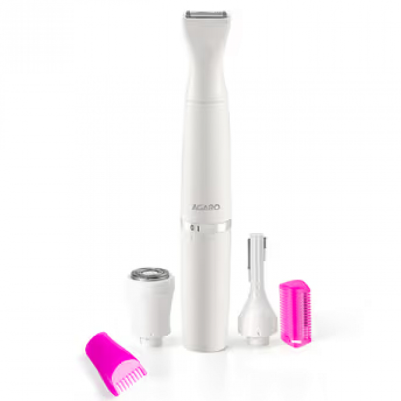 Agaro 2107 Rechargeable Multi Trimmer For Women, Eyebrow, Underarms And Trimmer, White