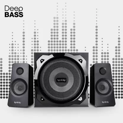 Infinity (JBL) Hardrock 210 Deep Bass 2.1 Channel Multimedia Speaker (100 Watts Peak Output) Infinity (JBL) Hardrock 210 Deep Bass 2.1 Channel Multimedia Speaker (100 Watts Peak Output)