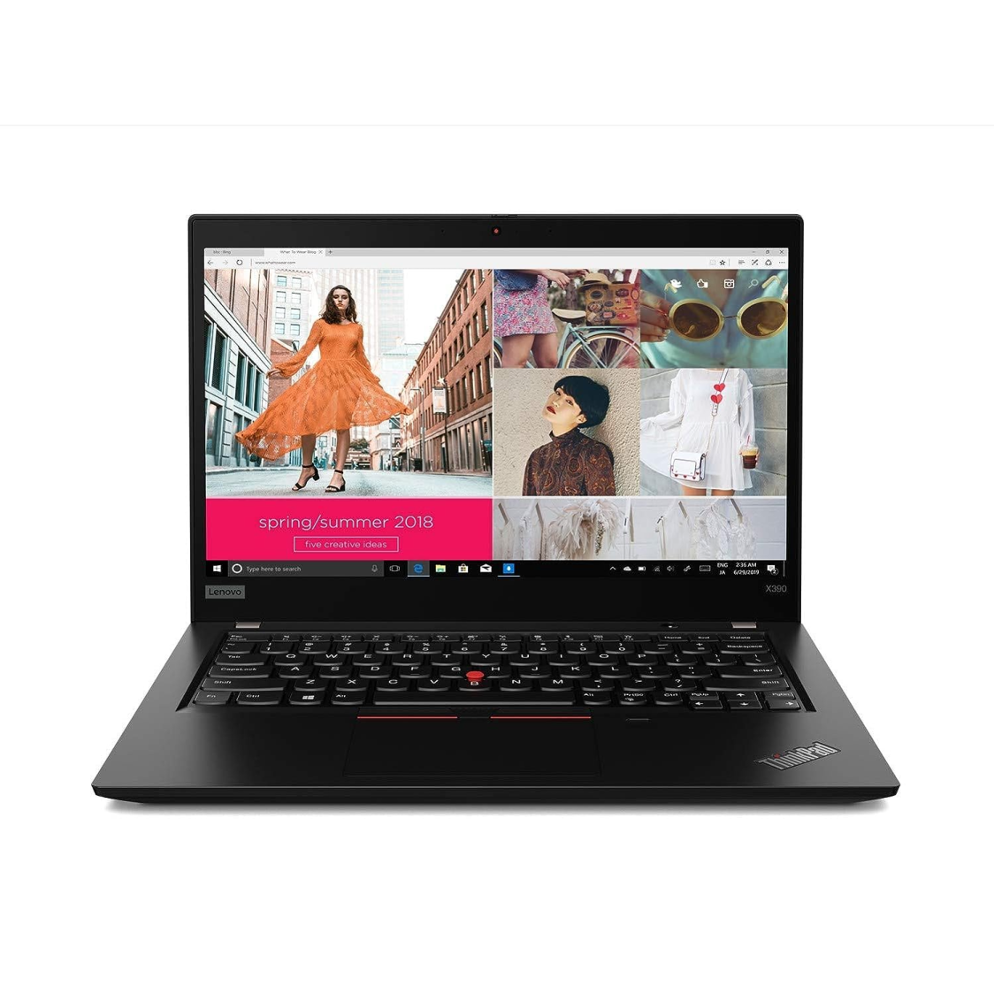 Lenovo ThinkPad x390 Intel Core i5 8th Gen 8265U 13.3 inch (16 GB 512 GB SSD Windows 10 Pro Laptop Black refurbished