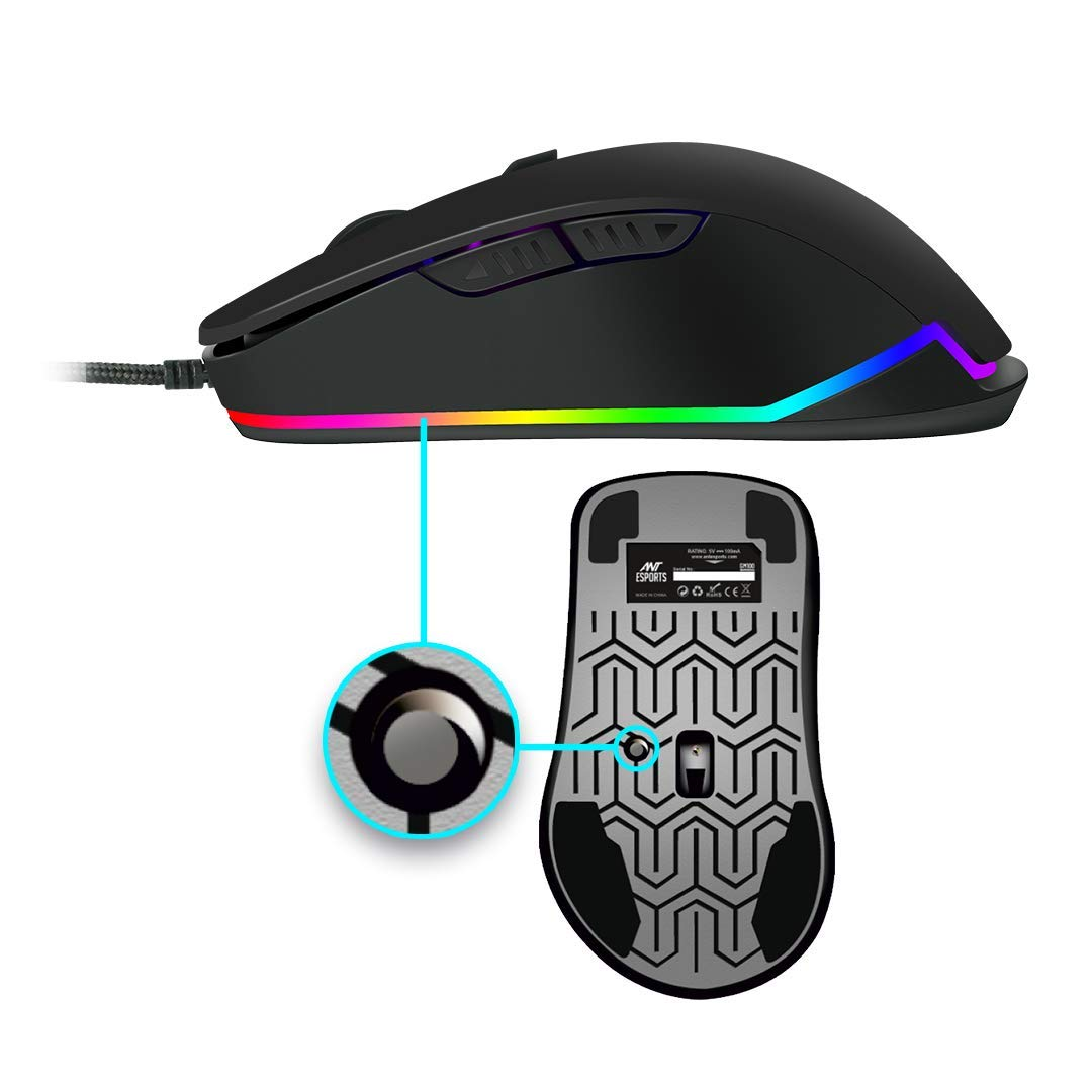 Ant Esports GM100 RGB Optical Wired Gaming Mouse