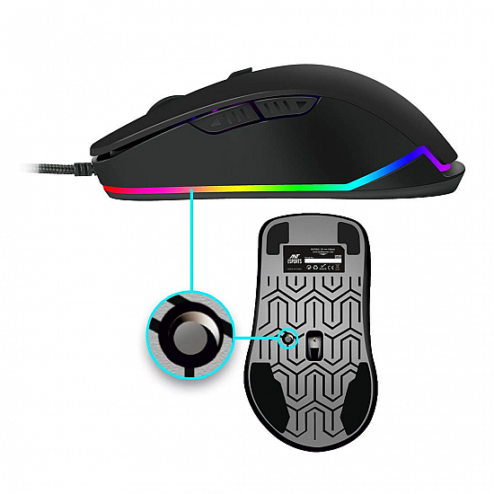 Ant Esports GM100 RGB Optical Wired Gaming Mouse 