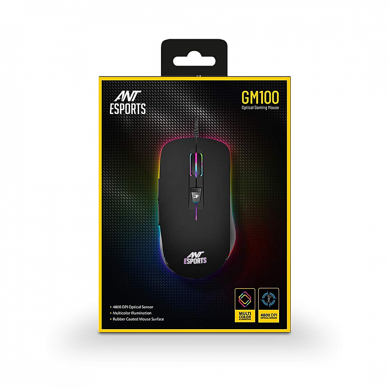 Ant Esports GM100 RGB Optical Wired Gaming Mouse 