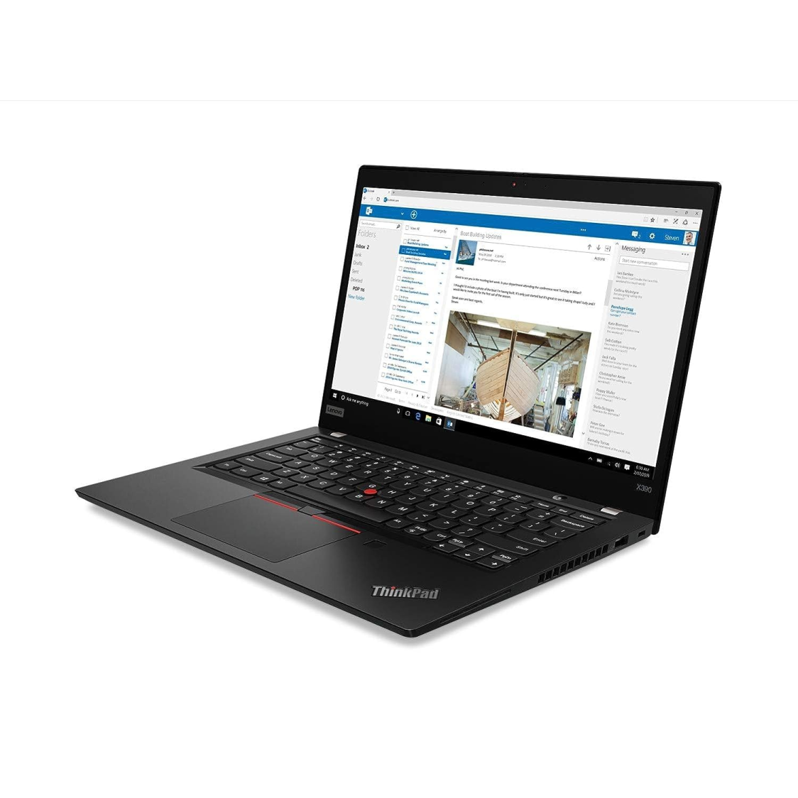Lenovo ThinkPad x390 Intel Core i5 8th Gen 8265U 13.3 inch (16 GB 512 GB SSD Windows 10 Pro Laptop Black refurbished