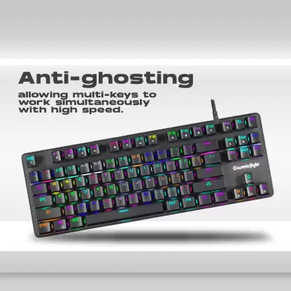 Cosmic Byte CB-GK-18 Firefly RGB Ten-Keyless Keyboard with Outemu Red Switch Black Cosmic Byte CB-GK-18 Firefly RGB Ten-Keyless Keyboard with Outemu Red Switch Black