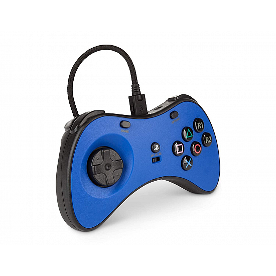 PowerA FUSION Wired FightPad Gaming Controller for Nintendo Switch,Blue (Officially Licensed)