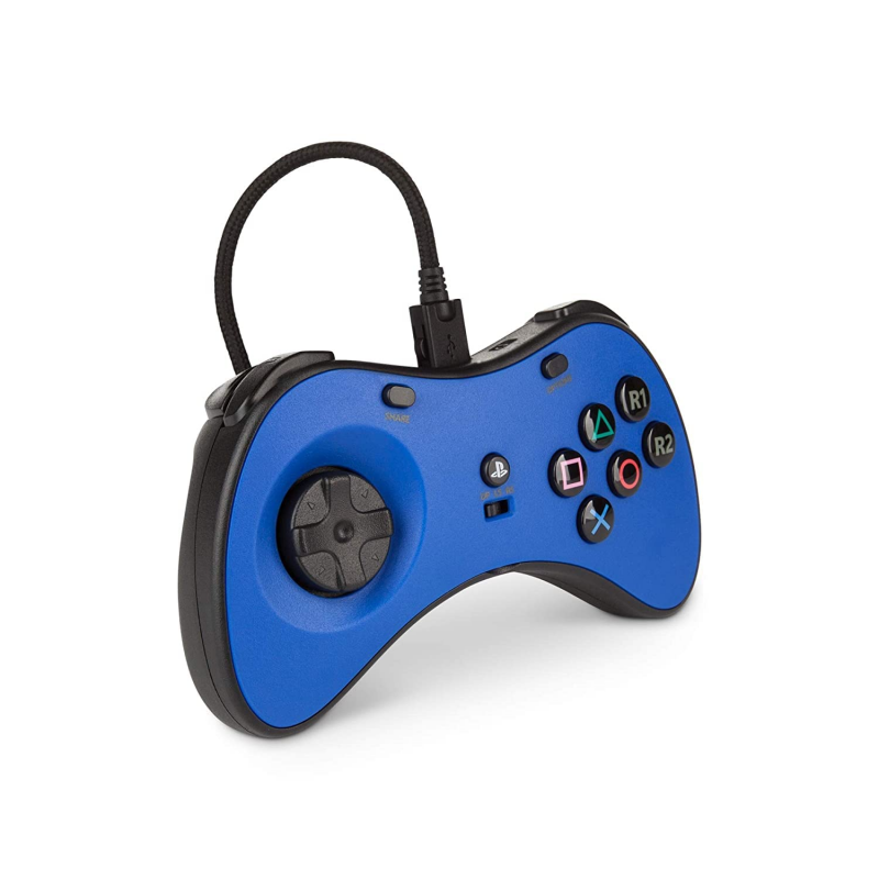 PowerA FUSION Wired FightPad Gaming Controller for Nintendo Switch,Blue (Officially Licensed)