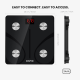RENPHO Bluetooth Body Fat Smart Scale BMI Scale Bathroom Digital Weight Scale 396 lbs Black