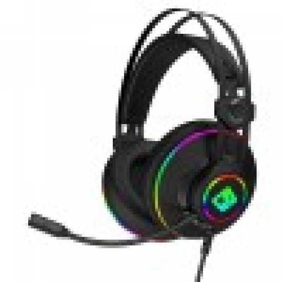 Cosmic Byte Proteus Headset Dual Input USB and 3.5mm, 7.1 Surround Sound, RGB LED, ENC Microphone Black