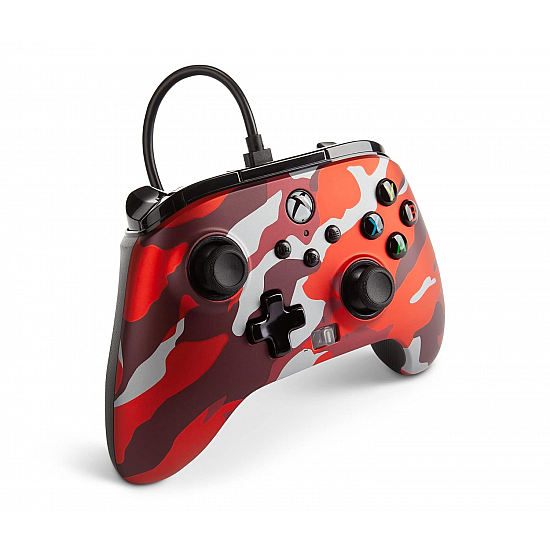 PowerA Enhanced Wired Controller for Xbox Series Metallic Red Camo