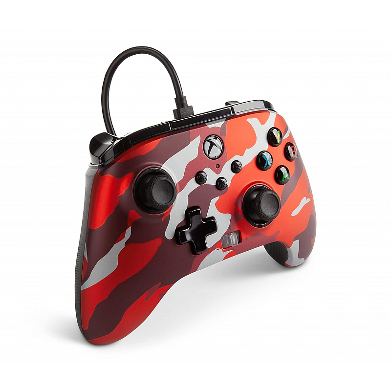 PowerA Enhanced Wired Controller for Xbox Series Metallic Red Camo