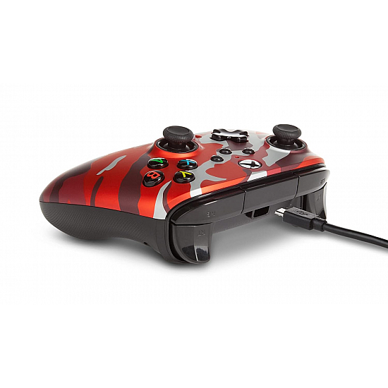 PowerA Enhanced Wired Controller for Xbox Series Metallic Red Camo