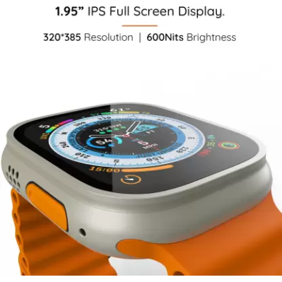 Pebble Cosmos Engage 1.95 Inch Smartwatch Largest Display, Wireless Charging Smartwatch Orange Strap Pebble Cosmos Engage 1.95 Inch Smartwatch Largest Display, Wireless Charging Smartwatch Orange Strap