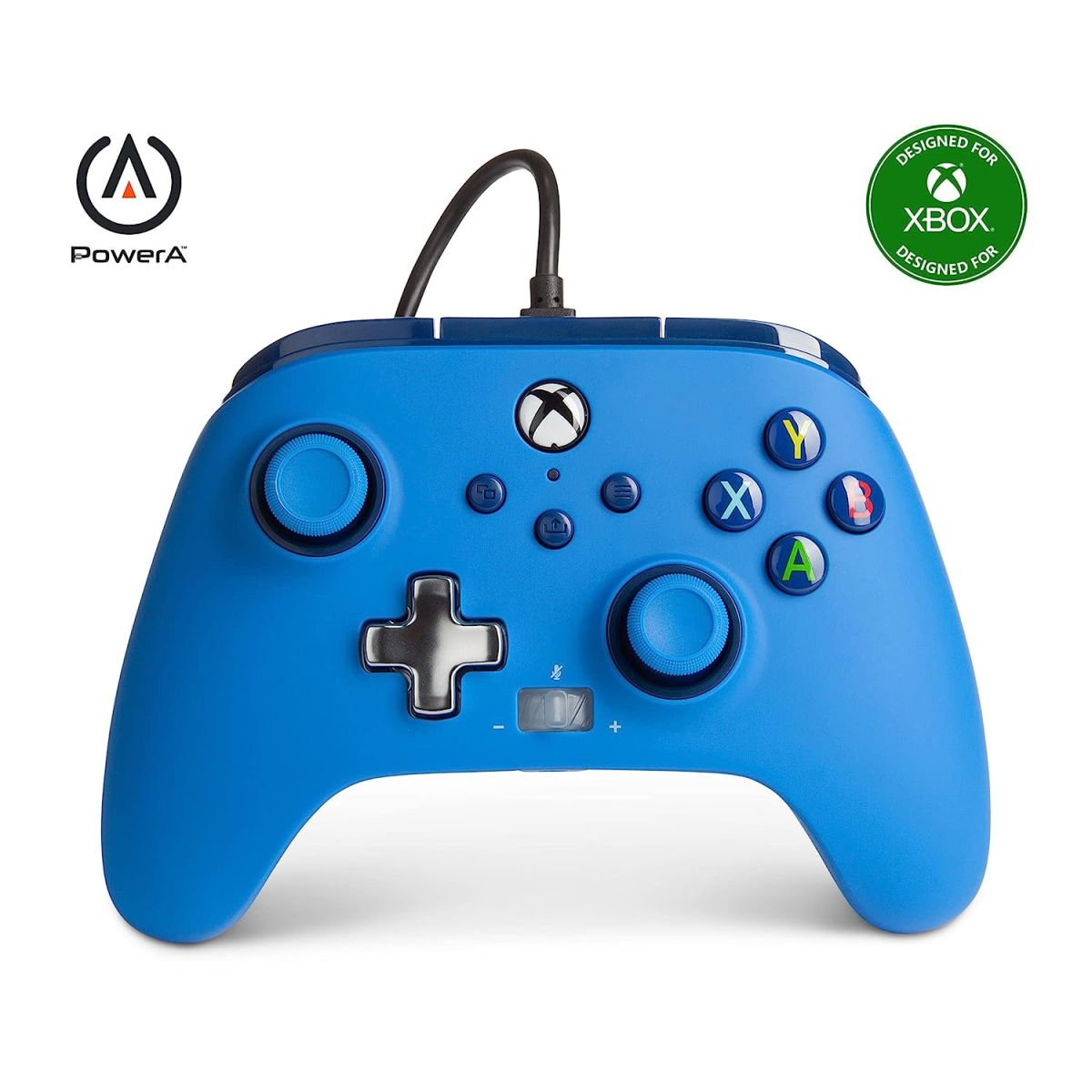 PowerA Enhanced Wired Gaming Controller for Xbox Series Xbox One, Blue Officially Licensed