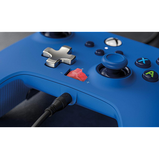 PowerA Enhanced Wired Gaming Controller for Xbox Series  Xbox One, Blue Officially Licensed