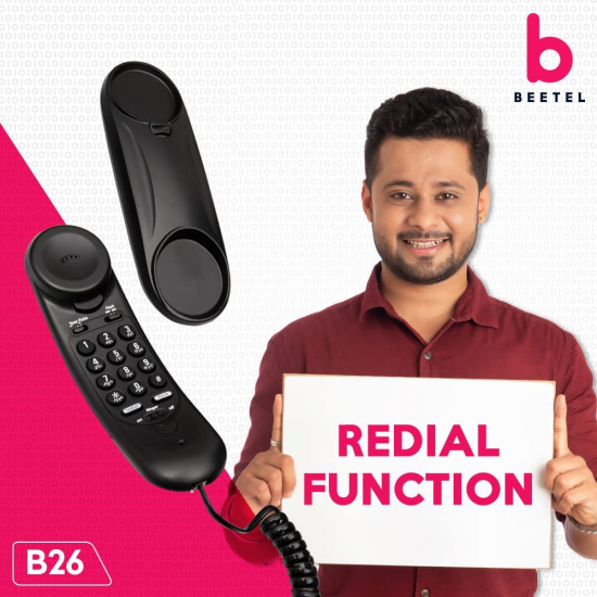 Beetel B26 Basic Corded Phone Black
