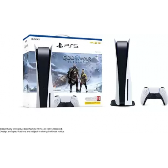 SONY PS5 PlayStation- God of War: Ragnarok Bundle (Voucher Inside) White