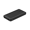 Belkin 10000 mAh Slim Power Bank with 1 USB-C and 2 USB-A Ports to Charge 3 Devices Simultaneously with up to 15W - Black