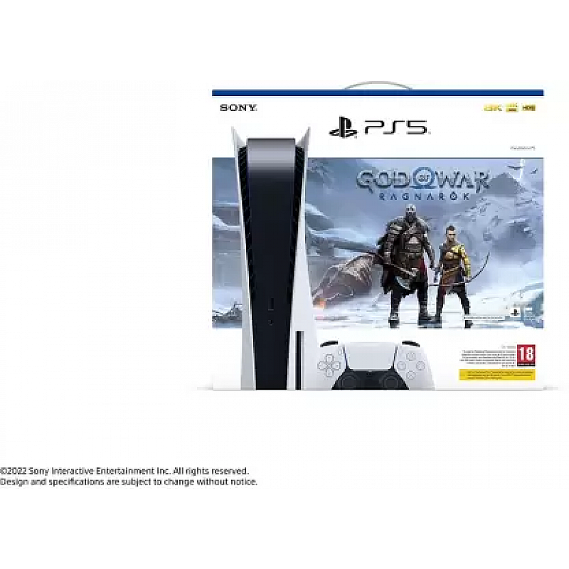 SONY PS5 PlayStation- God of War: Ragnarok Bundle (Voucher Inside) White