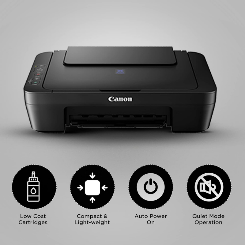 Canon Pixma E410 All-in-One Inkjet Printer (Black)