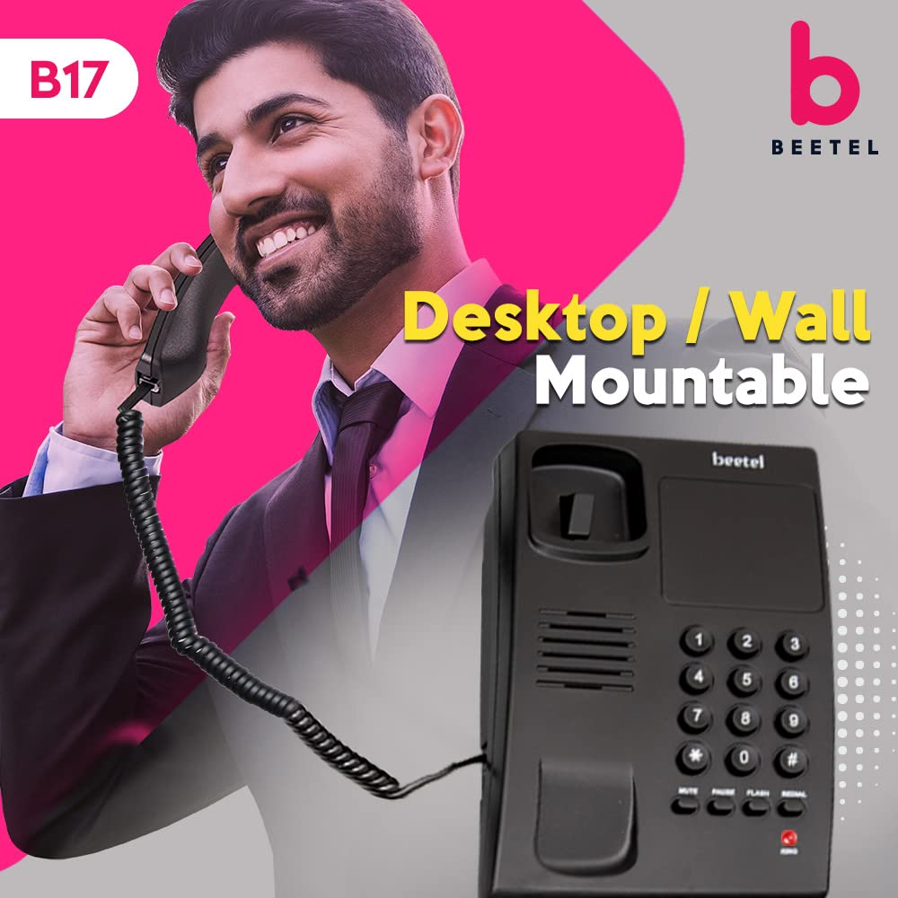 Beetel B17 Corded Landline Phone black