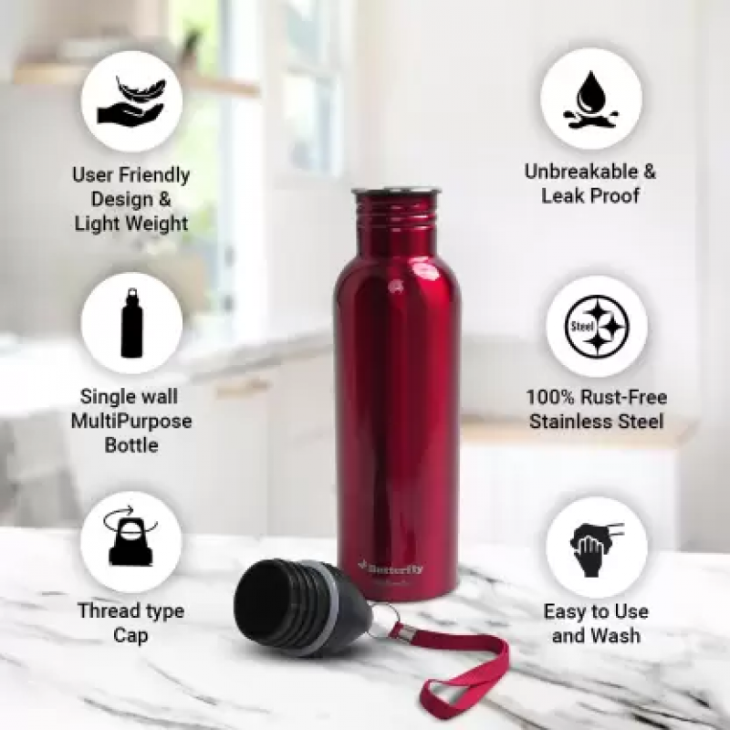 Butterfly Rapid Kettle 1.5 Litre + Eco 750 Ml Water Bottle