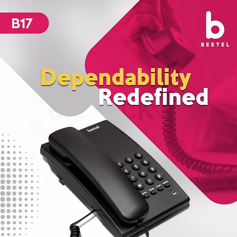 Beetel B17 Corded Landline Phone black