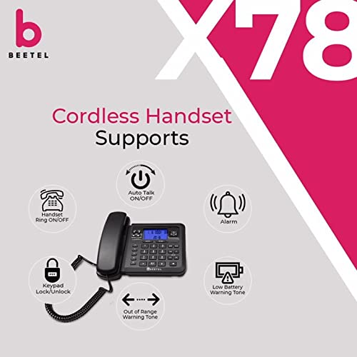 Beetel X78 Cordless Phone (Black) Beetel X78 Cordless Phone (Black)