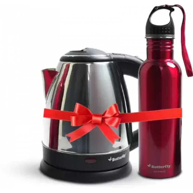 Butterfly Rapid Kettle 1.5 Litre + Eco 750 Ml Water Bottle