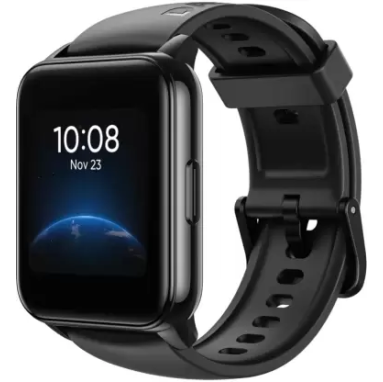 realme Smart Watch 2 with Superbright HD Display And 90 Sports Modes (Black Strap, Regular realme Smart Watch 2 with Superbright HD Display And 90 Sports Modes (Black Strap, Regular