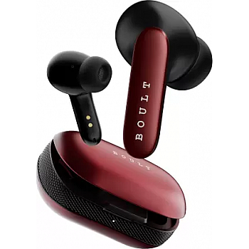 Boult Y1 Pro with Zen Quad Mic ENC, 60Hrs Battery, Fast Charging (Red, True Wireless)