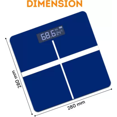 beatXP Blue Plus Digital Weighing Machine |LCD Panel |Thick Tempered Glass |Electronic Weighing Scale (Blue) beatXP Blue Plus Digital Weighing Machine |LCD Panel |Thick Tempered Glass |Electronic Weighing Scale (Blue)