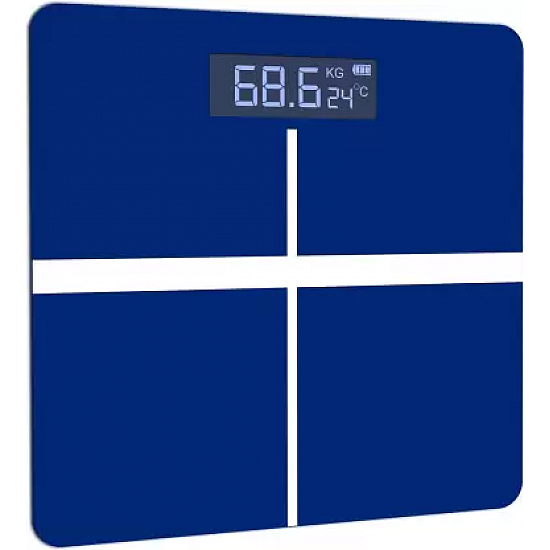 beatXP Blue Plus Digital Weighing Machine |LCD Panel |Thick Tempered Glass |Electronic Weighing Scale  (Blue)