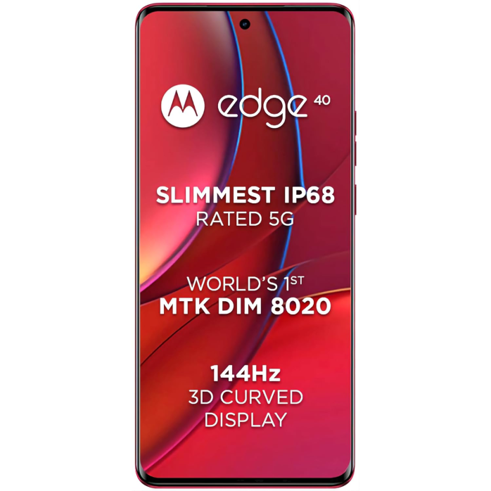 Motorola Edge 40 5G (Viva Magenta, 8GB RAM, 256GB Storage) Refurbished