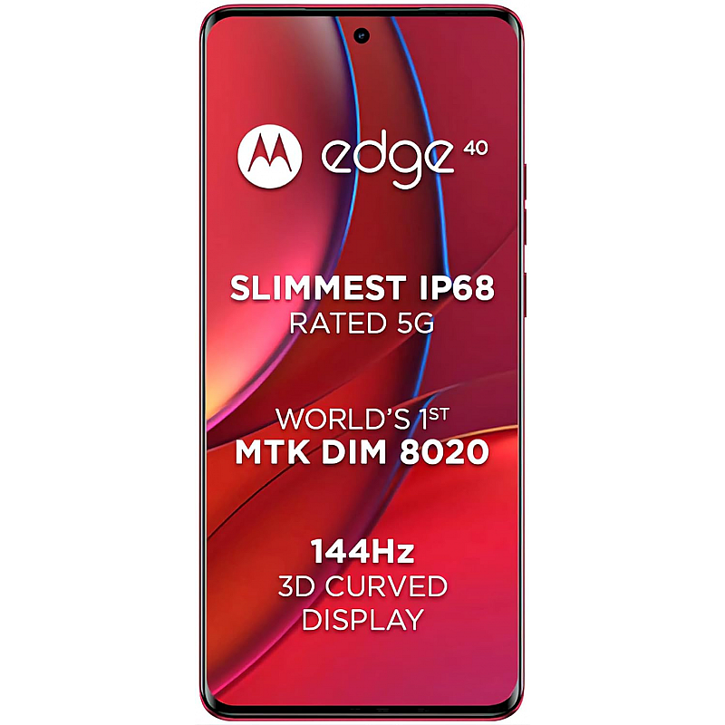 Motorola Edge 40 5G (Viva Magenta, 8GB RAM, 256GB Storage) Refurbished