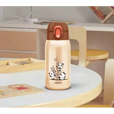 MILTON Jolly 375 Thermosteel Hot and Cold Kids 300 ml Bottle (Pack of 1, Beige, Steel) MILTON Jolly 375 Thermosteel Hot and Cold Kids 300 ml Bottle (Pack of 1, Beige, Steel)