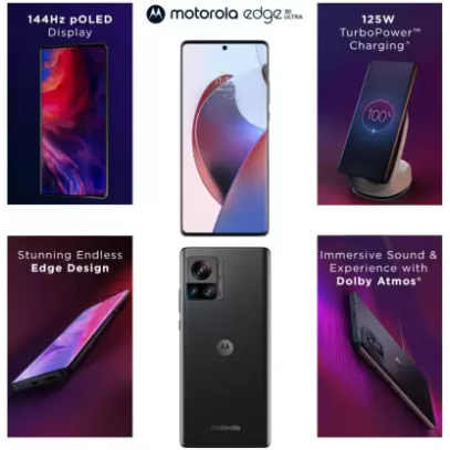 MOTOROLA  Edge 30 Ultra (12GB RAM, Interstellar Black, 256GB Storage) Refurbished