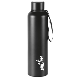 Milton Aura 1000 Thermosteel Bottle, 1.05 litre Black