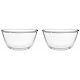 Amazon Brand Solimo Mixing Serving Borosilicate Solid Glass Bowl Set 2 pieces, 550ml