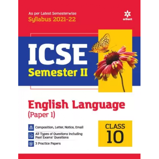 Arihant ICSE English Language (Paper 1) Semester 2 Class 10 for 2022 Exam  (English, Paperback